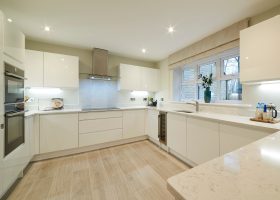 A neutral kitchen in a Jones Homes new build in Clowne