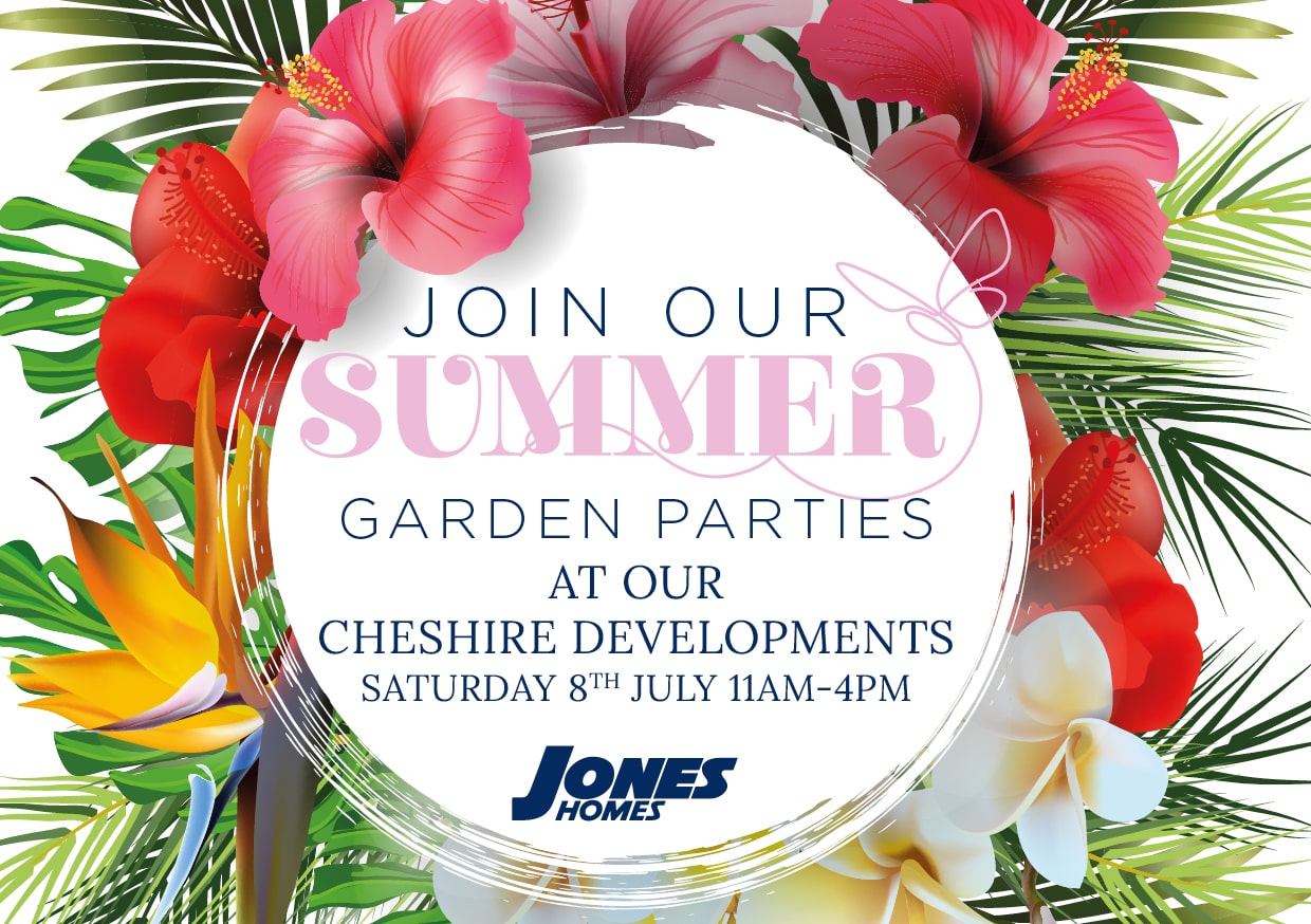 Summer Garden Party Events at Jones Homes Cheshire Developments