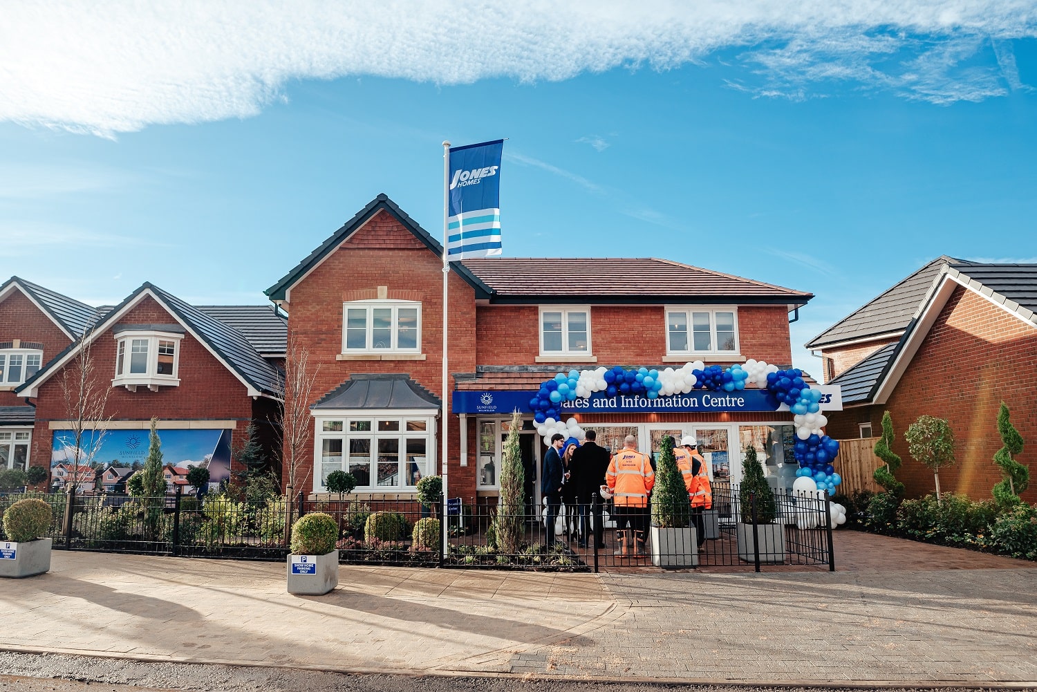 Visitors tour show home at Champagne launch of new development in Wilmslow